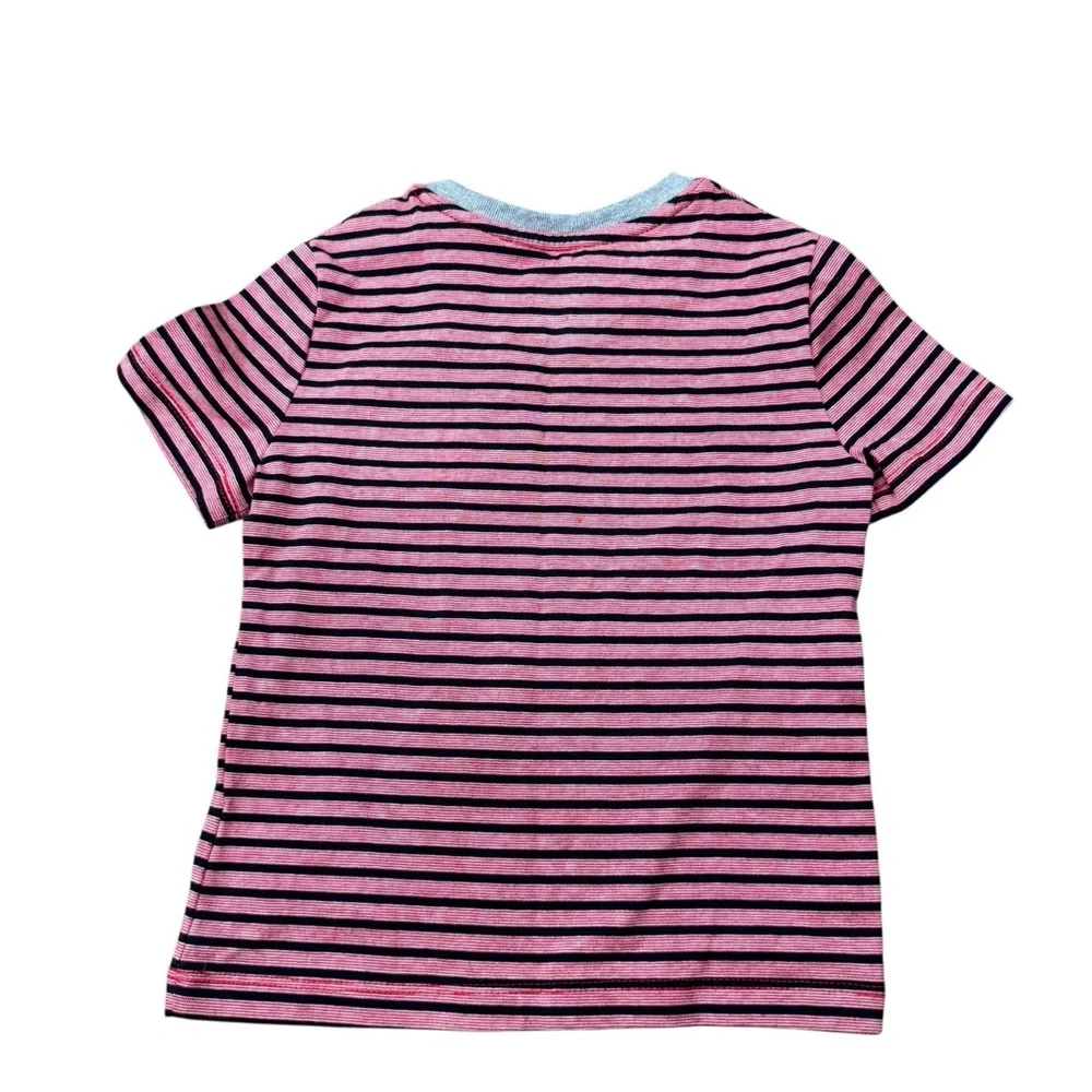 NWT baby Gap‎ Striped Pink and Black Kids T-Shirt Size 3